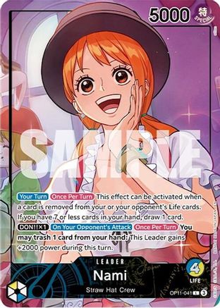 Nami (Whole Cake Island Arc) (OP11-041) [One Piece Promotion Cards] Foil One Piece Single Bandai