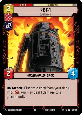 BT-1 - Blastomech (173/264) [A Lawless Time] Star Wars: Unlimited Single Disney