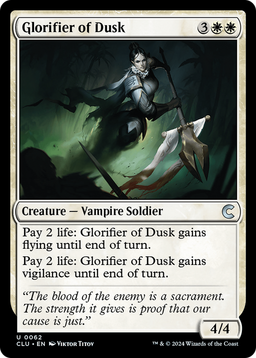 Glorifier of Dusk (CLU-062) [Ravnica: Clue Edition] MTG Single Wizards of the Coast