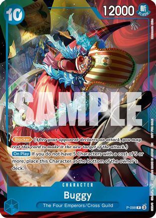 Buggy (Event Pack Vol. 8) (P-098) [One Piece Promotion Cards] Foil One Piece Single Bandai