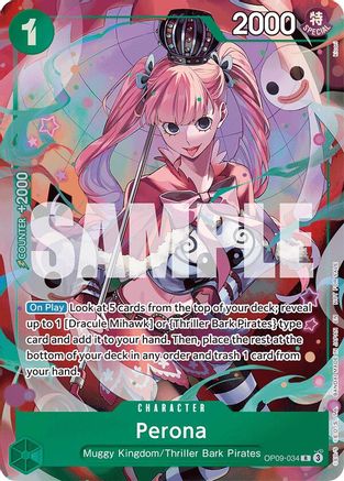 Perona - OP09-034 (OP09-034) [Extra Booster: One Piece Heroines Edition] Foil One Piece Single Bandai