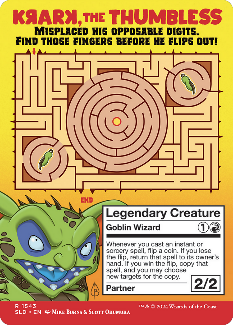 Krark, the Thumbless (SLD-1543) [Secret Lair] Drop (Borderless) MTG Single Wizards of the Coast