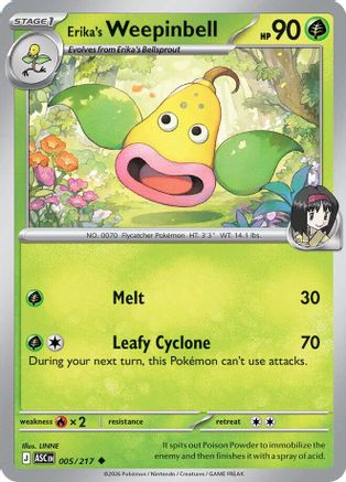 Erika's Weepinbell (5) [ME Ascended Heroes] Pokemon Single Pokémon