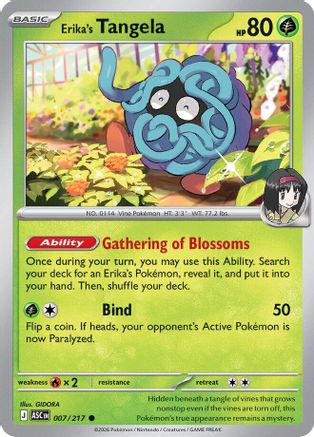 Erika's Tangela - 007/217 [ME Ascended Heroes] Pokemon Single Pokémon