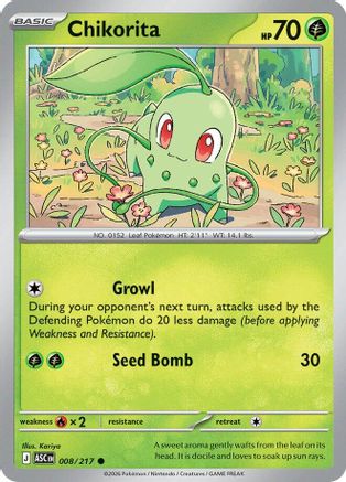 Chikorita (8) [ME Ascended Heroes] Pokemon Single Pokémon