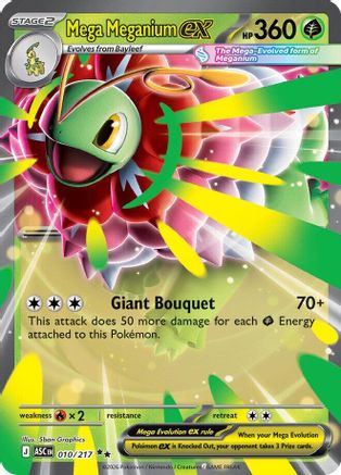 Mega Meganium ex - 010/217 Holofoil [ME Ascended Heroes] Pokemon Single Pokémon
