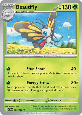 Beautifly - 013/217 [ME Ascended Heroes] Pokemon Single Pokémon