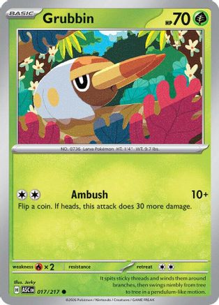 Grubbin (17) [ME Ascended Heroes] Pokemon Single Pokémon