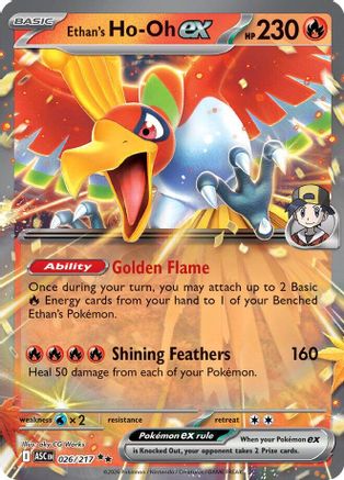 Ethan's Ho-Oh ex (26) Holofoil [ME Ascended Heroes] Pokemon Single Pokémon