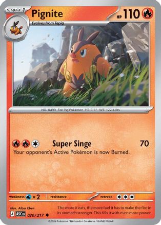 Pignite (30) [ME Ascended Heroes] Pokemon Single Pokémon
