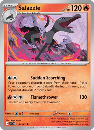 Salazzle - 035/217 [ME Ascended Heroes] Pokemon Single Pokémon