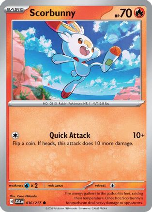 Scorbunny - 036/217 [ME Ascended Heroes] Pokemon Single Pokémon