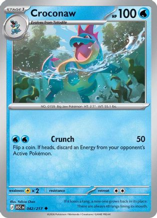 Croconaw (42) [ME Ascended Heroes] Pokemon Single Pokémon