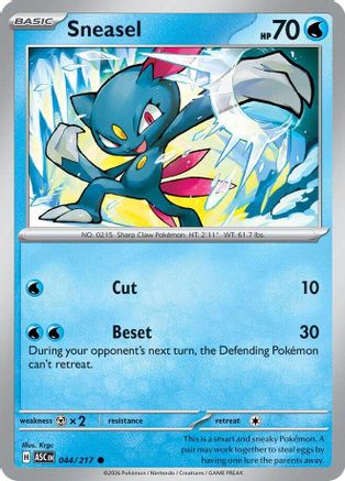 Sneasel (44) [ME Ascended Heroes] Pokemon Single Pokémon