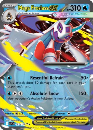 Mega Froslass ex - 047/217 Holofoil [ME Ascended Heroes] Pokemon Single Pokémon