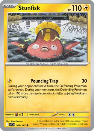 Stunfisk (62) [ME Ascended Heroes] Pokemon Single Pokémon