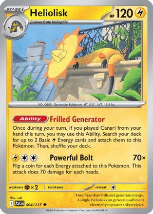 Heliolisk - 064/217 [ME Ascended Heroes] Pokemon Single Pokémon