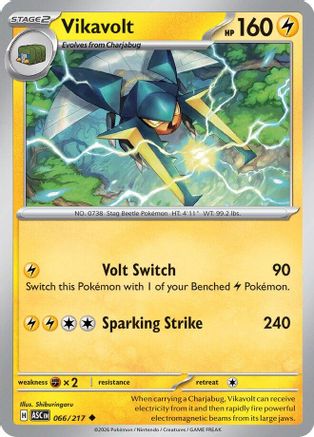 Vikavolt - 066/217 [ME Ascended Heroes] Pokemon Single Pokémon