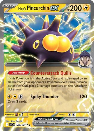 Hop's Pincurchin ex (68) Holofoil [ME Ascended Heroes] Pokemon Single Pokémon
