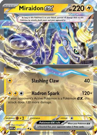 Miraidon ex (73) Holofoil [ME Ascended Heroes] Pokemon Single Pokémon