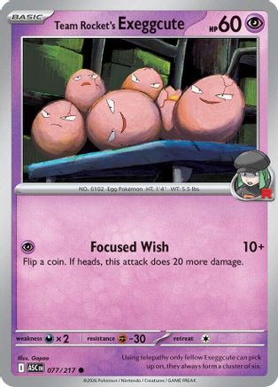 Team Rocket's Exeggcute (77) [ME Ascended Heroes] Pokemon Single Pokémon