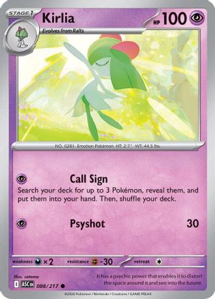 Kirlia (88) [ME Ascended Heroes] Pokemon Single Pokémon