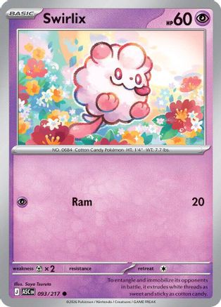 Swirlix (93) [ME Ascended Heroes] Pokemon Single Pokémon