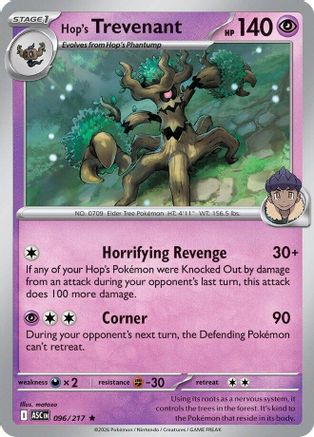 Hop's Trevenant - 096/217 Holofoil [ME Ascended Heroes] Pokemon Single Pokémon