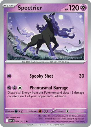 Spectrier (98) Holofoil [ME Ascended Heroes] Pokemon Single Pokémon