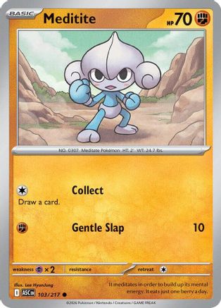 Meditite (103) [ME Ascended Heroes] Pokemon Single Pokémon