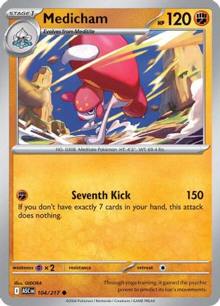 Medicham - 104/217 [ME Ascended Heroes] Pokemon Single Pokémon
