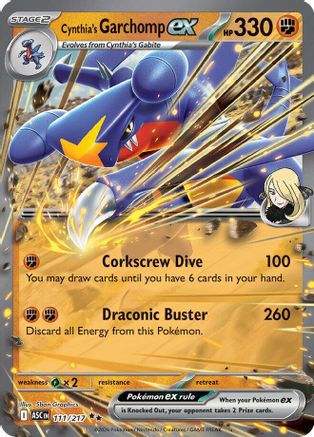 Cynthia's Garchomp ex (111) Holofoil [ME Ascended Heroes] Pokemon Single Pokémon