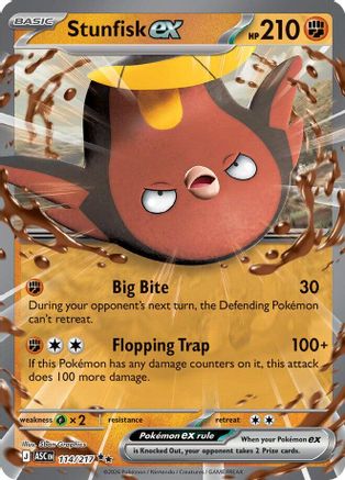 Stunfisk ex - 114/217 Holofoil [ME Ascended Heroes] Pokemon Single Pokémon