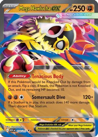 Mega Hawlucha ex - 116/217 Holofoil [ME Ascended Heroes] Pokemon Single Pokémon