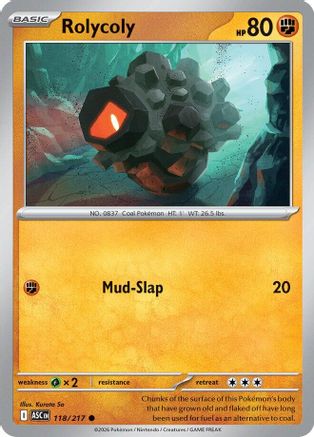 Rolycoly (118) [ME Ascended Heroes] Pokemon Single Pokémon