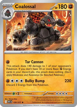 Coalossal (120) Holofoil [ME Ascended Heroes] Pokemon Single Pokémon