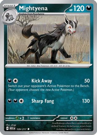 Mightyena - 129/217 [ME Ascended Heroes] Pokemon Single Pokémon