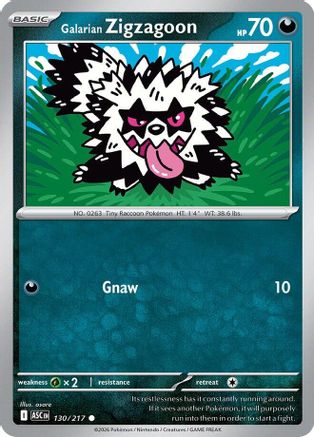 Galarian Zigzagoon (130) [ME Ascended Heroes] Pokemon Single Pokémon
