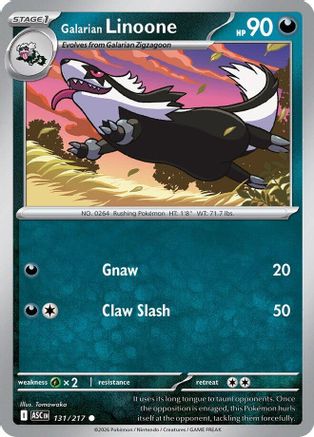 Galarian Linoone (131) [ME Ascended Heroes] Pokemon Single Pokémon
