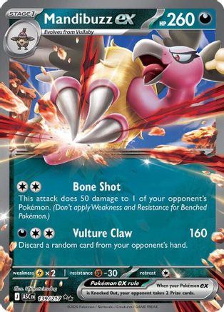 Mandibuzz ex (139) Holofoil [ME Ascended Heroes] Pokemon Single Pokémon