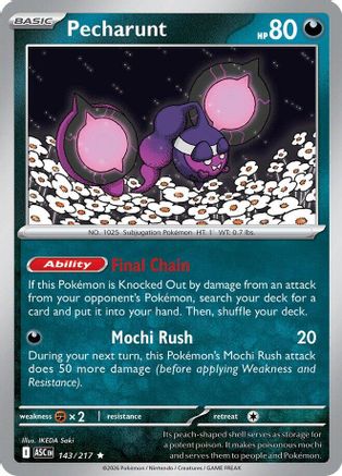 Pecharunt (143) Holofoil [ME Ascended Heroes] Pokemon Single Pokémon