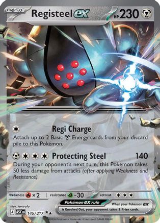 Registeel ex (145) Holofoil [ME Ascended Heroes] Pokemon Single Pokémon