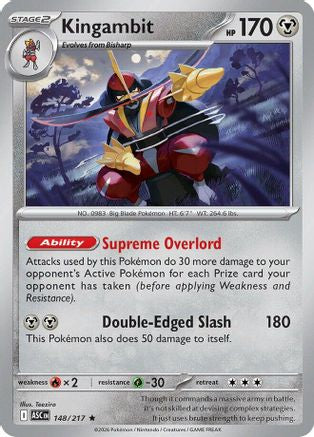 Kingambit (148) Holofoil [ME Ascended Heroes] Pokemon Single Pokémon