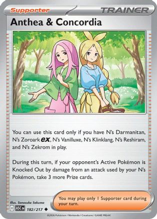 Anthea & Concordia - 182/217 Reverse Holofoil [ME Ascended Heroes] Pokemon Single Pokémon