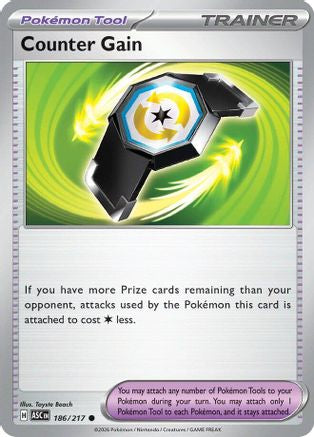 Counter Gain - 186/217 [ME Ascended Heroes] Pokemon Single Pokémon
