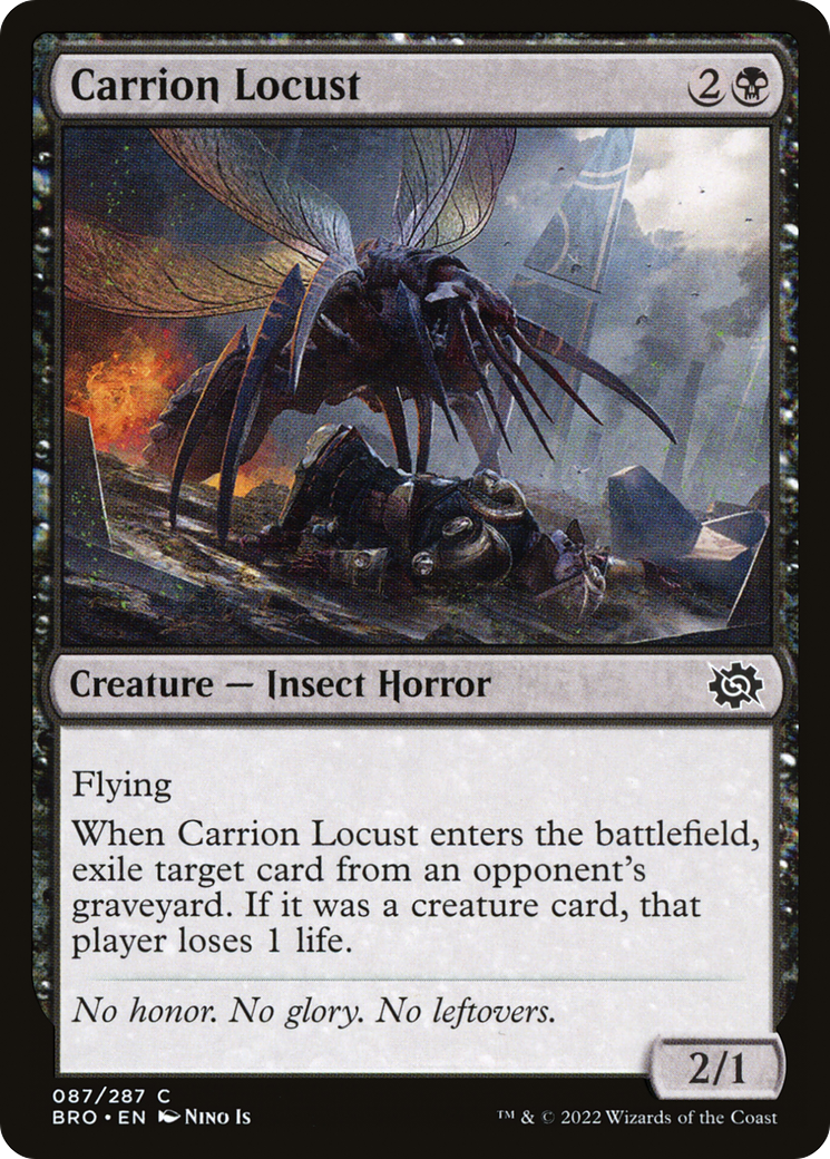 Carrion Locust (BRO-087) [The Brothers' War] Foil MTG Single Wizards of the Coast
