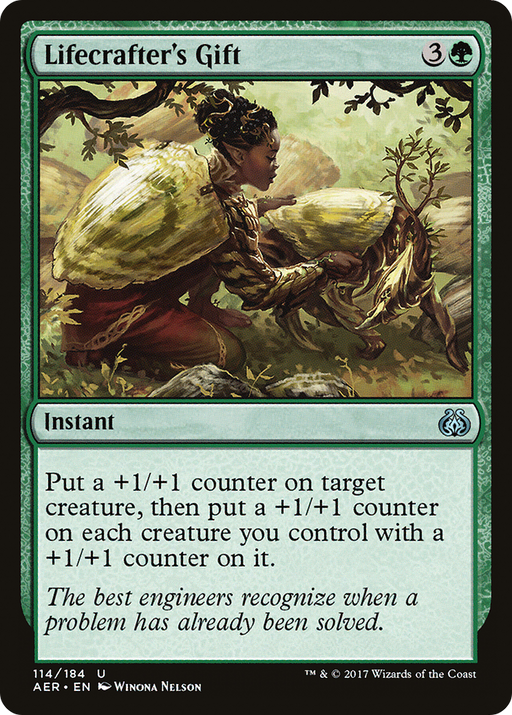 Lifecrafter's Gift (AER-114) [Aether Revolt] MTG Single Wizards of the Coast