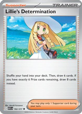 Lillie's Determination (192) Reverse Holofoil [ME Ascended Heroes] Pokemon Single Pokémon