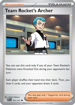 Team Rocket's Archer (201) [ME Ascended Heroes] Pokemon Single Pokémon