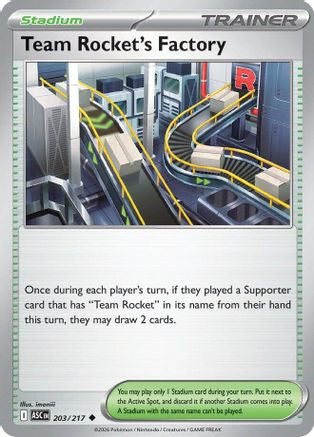 Team Rocket's Factory (203) [ME Ascended Heroes] Pokemon Single Pokémon